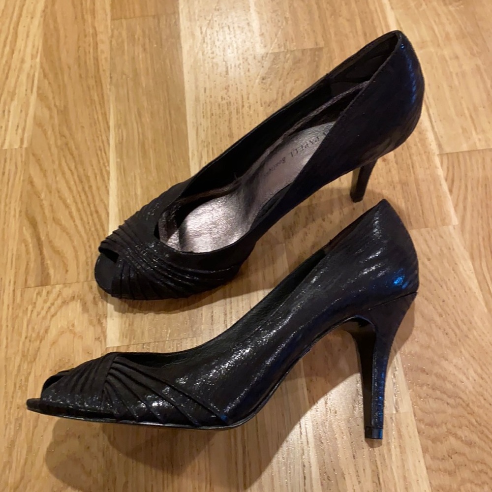 Adrianna Papell Boutique shiny black high heels